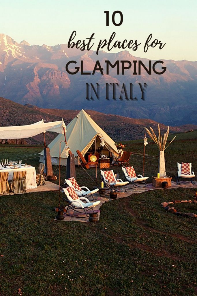 best places for glamping in Italy